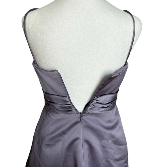 Vineyard Collection Lavender Purple Spaghetti Strap Mini Dress Size 2 - Picture 3 of 17